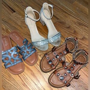 3 pair Women's Sandals